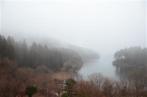 <% pageTitle %>” /><br />
霧に煙った田貫湖。湖の景色は刻々と変化していきます。</td>
<td><img decoding=